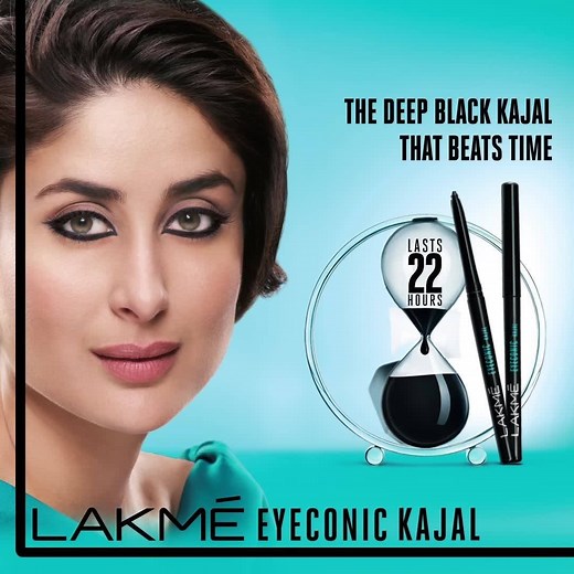 Be bold with the Lakme eyeconic kajal that lasts for 22-hours giving you a smudge-proof finesse! | I Love Lakme