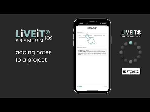 LiVEiT PREMiUM 02 adding notes to a project