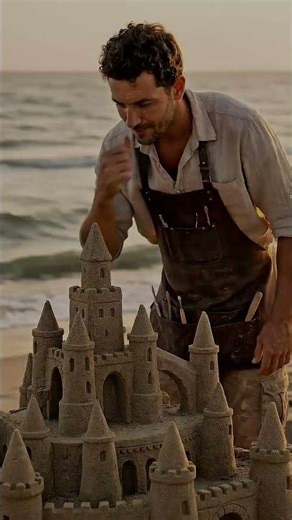 I Built a Life-Size Sand Castle 😱🏖️