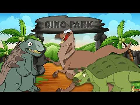 The Three Dinosaurs Explore Dino Park! 🦖🌿Educational Videos For Kids
