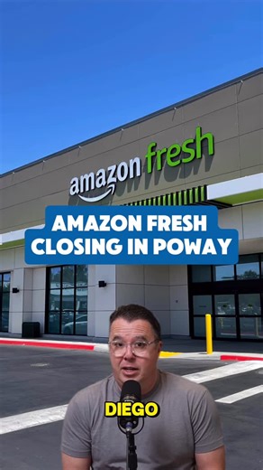Bern McGovern + Off the 56 Home Team on Instagram: "Amazon is closing Amazon Fresh in California — including the only San Diego location in Poway 🛒 Now add in Whole Foods rumors in Carmel Mountain Ranch, and this gets interesting fast. Did Amazon Fresh miss the mark for you? 👇 #NorthCountySanDiego #Poway #CarmelMountainRanch #SanDiegoNews #AmazonFresh WholeFoods LocalRealEstate"