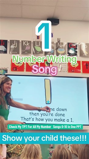 Number Chants for kids!! These are A great way to reach the auditory learners! Show your child this! #numberwriting #number1 #handwriting #0 #1 #2 #3 #4 #5 #10 #mrssmithscatchysongs #numbersong #handwritingvideos #singingteacheroftiktok #learningthroughsongs #numbers #auditorylearners #handwriting #kindergartenteachertok #preschoolteachersoftiktokok #thenumbersong #kindergartensongs https://www.teacherspayteachers.com/Product/Number-Chants-with-Audio-for-Each-Number-10517145?st=989a227902cf8ae92