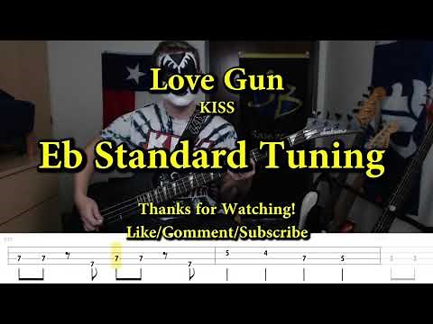 Love Gun - KISS (Bass Cover with Tabs)