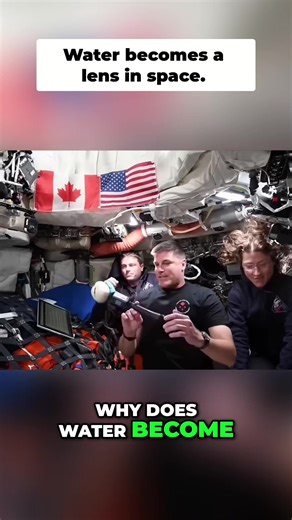🚀 Why does water turn into perfect floating spheres in space? No gravity, no problem — it’s all about surface tension doing its thing. Here on Earth, gravity pulls liquids downward, flattening them into puddles or droplets that drip. But in microgravity, the molecules in water are only held together by their own cohesive forces (hydrogen bonds). These forces work to minimize the surface area for any given volume — and the shape that does that most efficiently is a perfect sphere. No up, no down