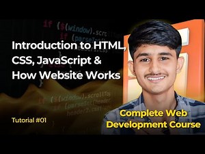 Introduction to HTML CSS and JavaScript & How Website Works| Web Development Full Course | #1
