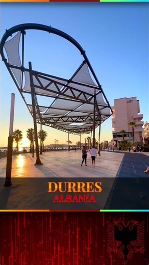 Durrës Beach Marina 🇦🇱 | Coastal Drone View #Shorts