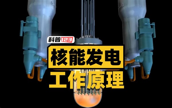3D动画演示核电站发电原理，核裂变的秘密