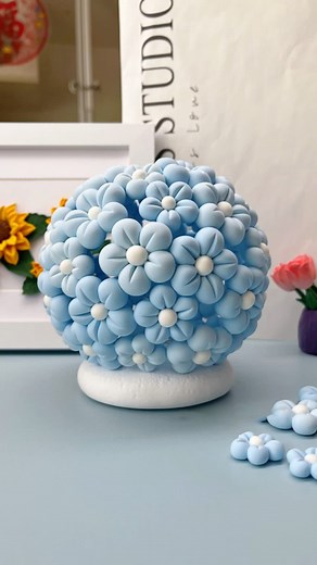2.3M views · 91K reactions | DIY Clay Flower Night Light #clay #diyclay #claytutorial | Handi Work | Facebook