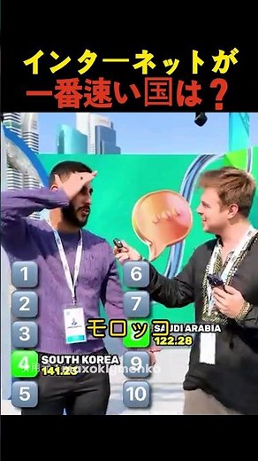 インターネットが一番速い国は？