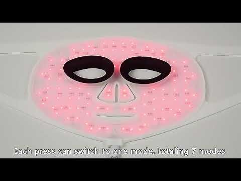 Surgical and Beauty Care Instrument Female Led Food Grade Silicone Face Mask With Mini Remote