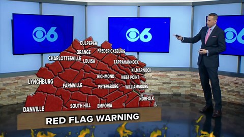 Sunny and windy today, high risk of fire danger