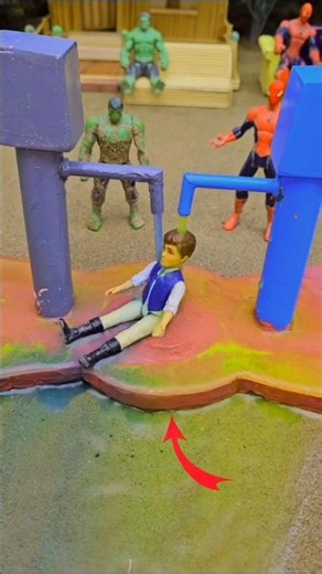 Two Mini waterhandpump project with red concrete mixer diy tractor cow farm #shorts #waterpump #diy