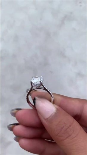 3.01 Ct Cushion Cut Diamond · E · VVS2 · White Gold