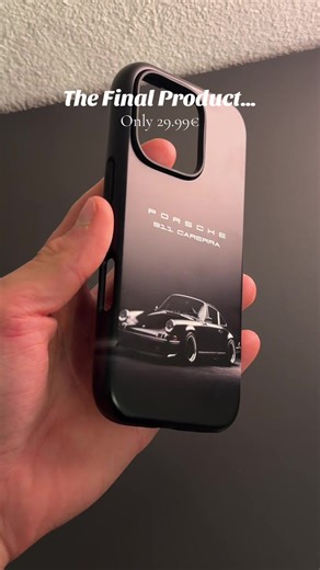 The Prototype VS The Final Product… carcases.de for more designs… #phonecase #fyp #carphonecase #porschephonecase #porsche911