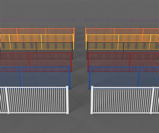 ArtStation - PBR Metal Fence 6 | Game Assets