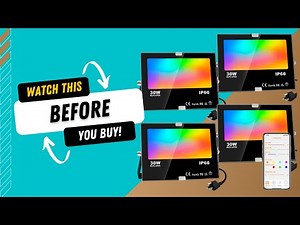 LED Flood Light Outdoor, 300W Equivalent 3000LM Smart RGB Landscape Lighting