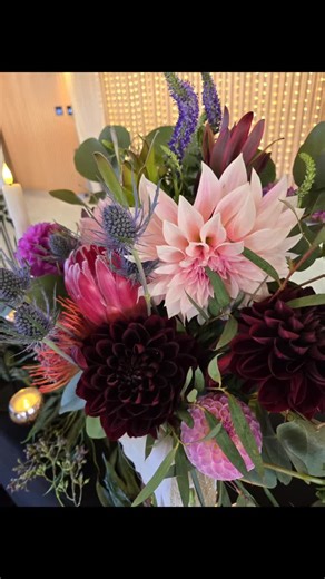 🌿✨️A breathtaking blend of protea, thistles, dahlias and succulents set the tone for a wedding that was as bold and beautiful as the love it celebrated. Held at the stunning Marchand Ranch, every detail echoed the couples vision-raw, romantic and deeply personal. To the groom: thank you for your service and strength. To the bride: your heart and creativity brought this day to life in the most unforgettable way. We were honored to be part of such a meaningful celebration💐🤍 #flowersthatmakeyour