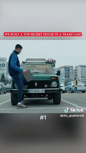 WE BUILT A TOP-SECRET HOUSE IN A TRASH CAN! Part 1. #diy #GoldenBurst #fyb #handmade #gophervid