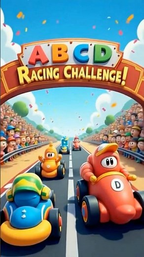 ABC Car Race | Fun Alphabet Car Racing Song for Kids