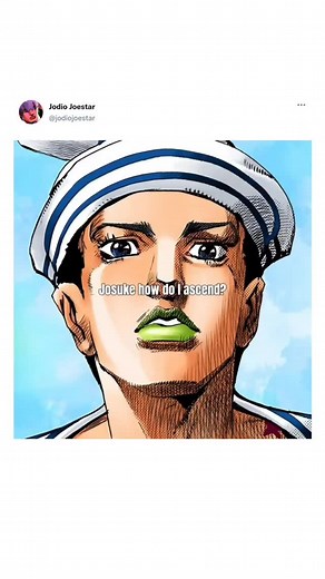 Jodio Joestar | GAPPY BETTER. ‌ Follow (@jodiojoestar) for daily JoJo's Bizarre Adventure content! 💙 ‌ Credit: .heyjesse1 on TikTok ‌ #JodioJoestar |... | Instagram