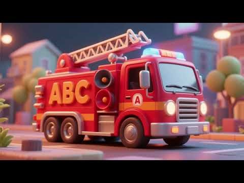 Fire Truck Sound ABC | Alphabet Learning Kids Songs & Nursery Rhymes