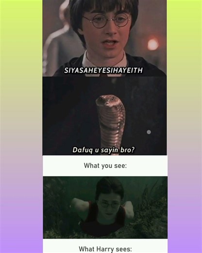 Description:Everyone else: “Bro what did he just say?”Harry: understands snake lang