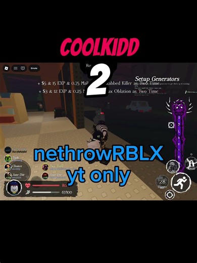 Backstabbing killers two times as two time! #roblox #forsaken