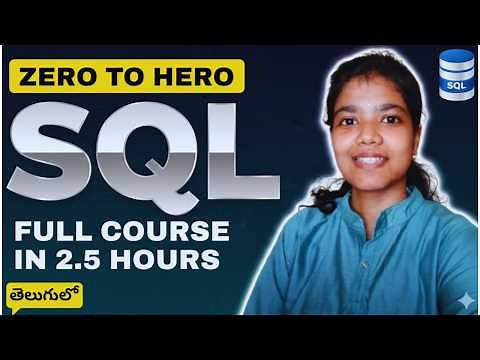 SQL Tutorial for Beginners | Full SQL Course In Telugu
