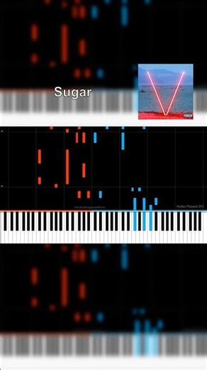 Sugar by Maroon 5 - Piano Cover and Tutorial by Isabella Legrande