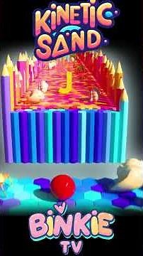 🔤🎳 Learn the Alphabet with Kinetic Sand and Bowling Ball | Binkie TV