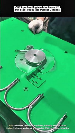CNC Pipe Bending Machine Forms 12 mm Steel Tubes into Perfect U-Bends #industrialcrushh
