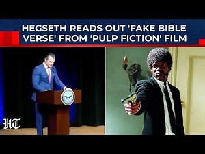 Mojtaba Trolls Trump With AI Jesus Attack Meme; Hegseth Reads 'Fake Bible Quote' From 'Pulp Fiction'
