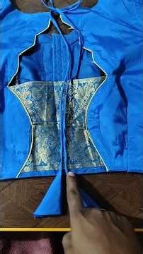Old Silk Saree Blouse Recreate 💙 | Customized Designer Blouse Using Saree Border