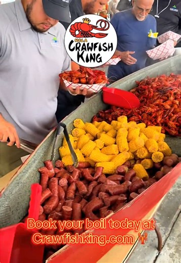 Crawfish season is just around the corner! 🙌 Book a boil for your upcoming event today at Crawfishking.com 🦞🦞 #nolacrawfishking #neworleans #fyp #catering