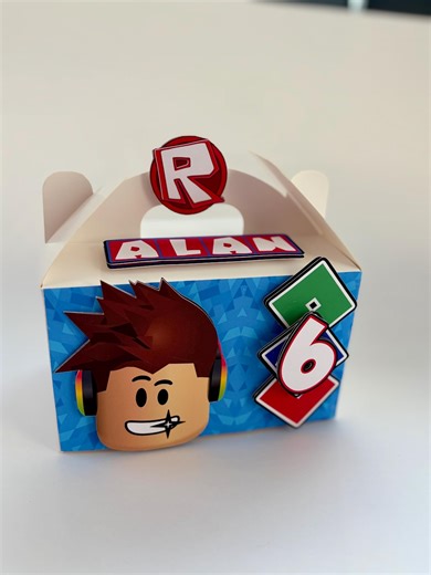 Personalized Roblox Favor Boxes | Set of 16, Birthday Party - Etsy