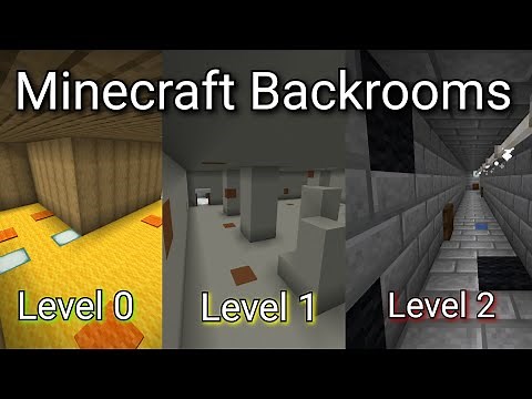 Backroom levels in Minecraft