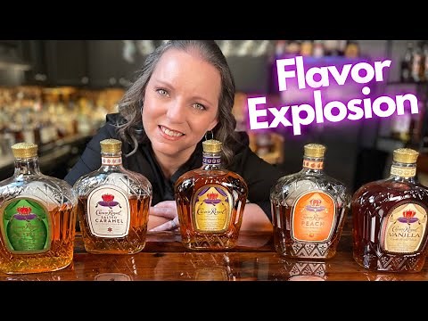 Full CROWN ROYAL Flavored Whiskey Line up