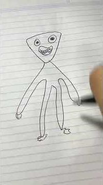 Draw Poppy Playtime like a pro 👌🏽 | Tutorial #poppy #poppyplaytime #gaming #drawing