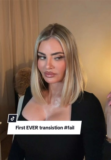 My First ever attempt at a transition 🥴🤣🙃 they are harder than they look lol #beforevsafter #makeover #trending