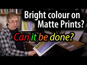 How to print the bright colours you want on matte paper and card. What can your printer manage?