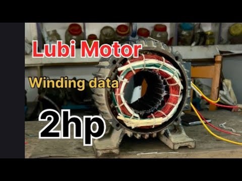 Lubi 2hp monoblock motor winding data ✅✅✅.