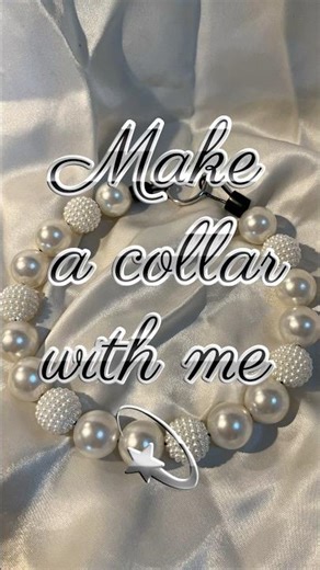 Make a beaded dog collar with me 💫