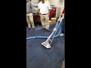 The Rotovac Bonzer high speed carpet cleaning tool in Action