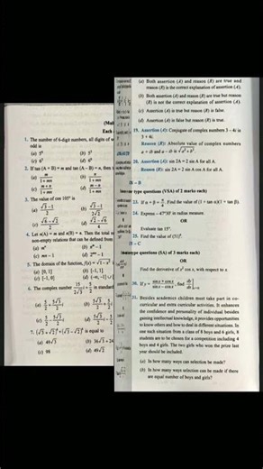 Class 11th Maths Sample Papers