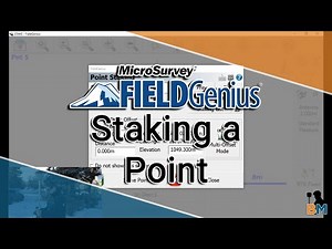 MicroSurvey FieldGenius How To: Staking a Point | Bench Mark