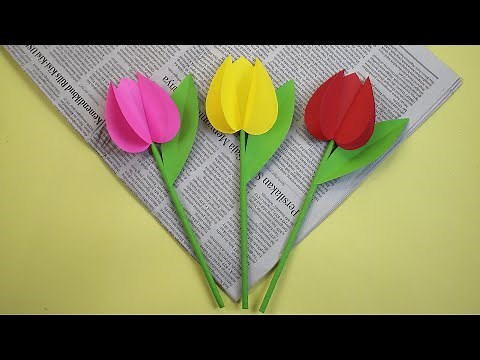 Tutorial Membuat Bunga Tulip Dari Kertas Origami