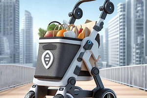 MuleMate, un « cabas de course » motorisé et autonome pour transporter jusqu’à 50 kg de marchandise