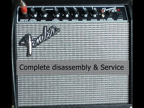 Complete disassembly and service of a Fender frontman 15R amplifier