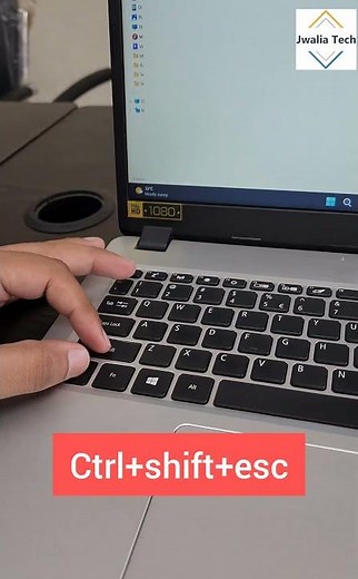 Open Task Manager in Windows Computer using this Keyboard Shortcut