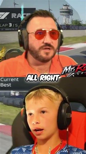 Dad vs Son F1 battle gets HEATED #f1 #racing #shorts